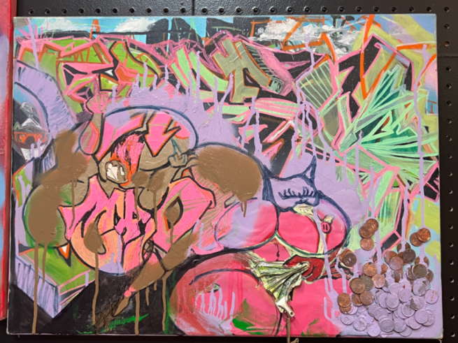 One of a kind street wall art